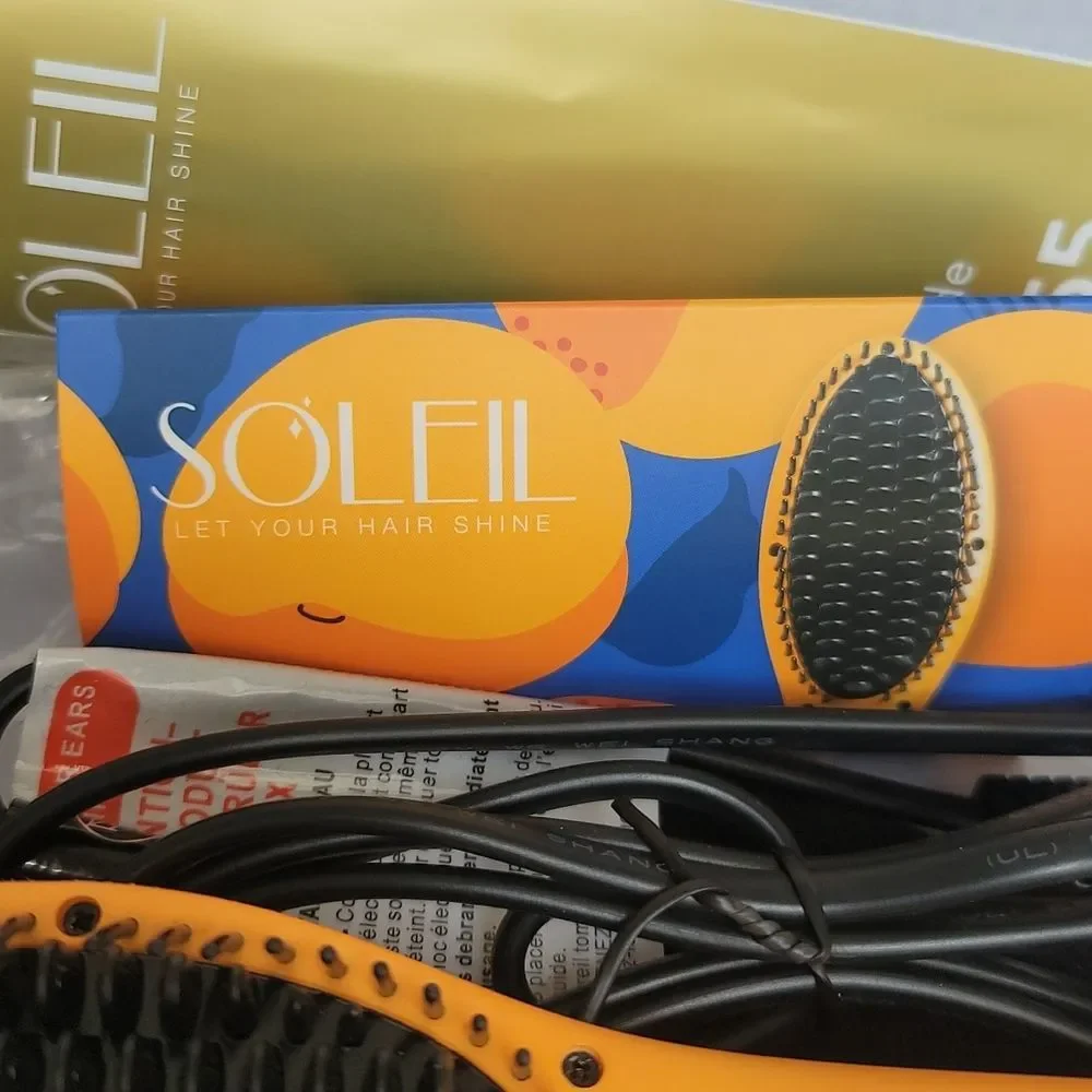 SOLEIL HAIR TOOLS Mini Heat Brush - Apricot